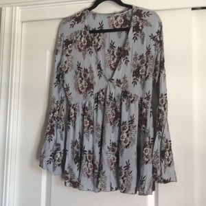 Floral free people top